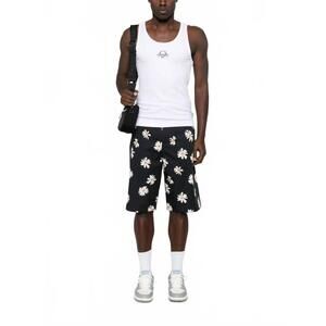 NEW MOSCHINO daisy shorts in black